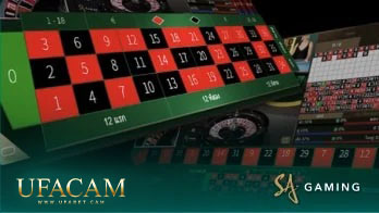 รูเล็ต SA การเดิมพันลูกบอลของ วงล้อตัวเลข 0-36 ที่ SA Gaming
